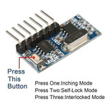 Modulo Receptor Para Control Rf 433mhz Con Aprendizaje Rx480