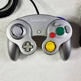 Controle Nintendo Gamecube Prata Original Faço 190