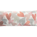 Almohada Abrazable Love Rosa / Blanco Corazones Vianney 