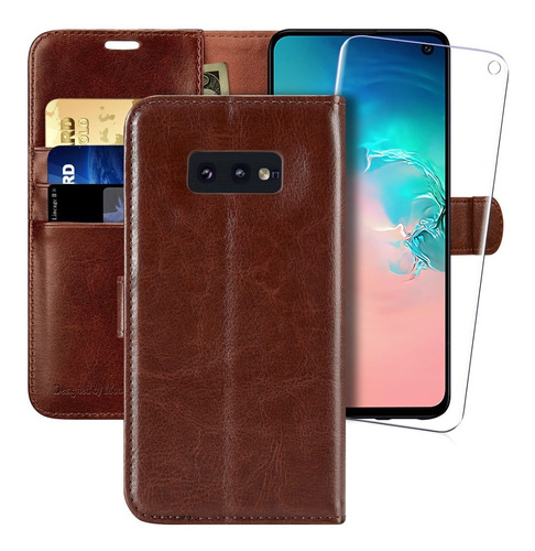 Funda Tipo Cartera Protector De Pantalla Para Galaxy S10e