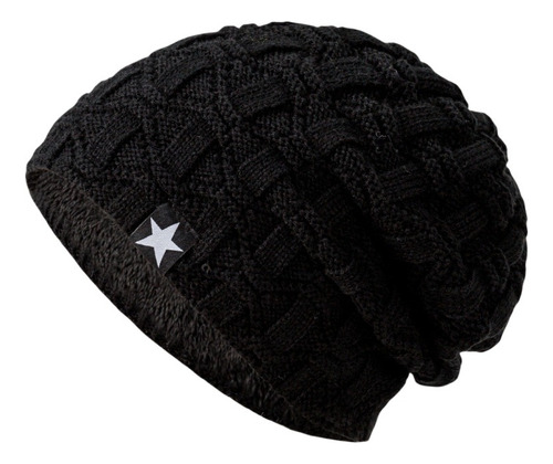 Gorro Beanie Cálido Con Forro Piel Suave Sintética Ciclismo