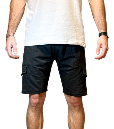 Short Bermuda Algodón Cargo Hombre 