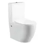 Inodoro Largo Completo Con Mochila Dual Tapa Premium Casa Hadid 2903 Blanco