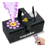 Maquina De Humo Vertical Luces Rgb 500w Con Control Remoto