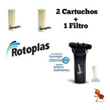 Kit Set Dispositivo Sedimento Agua + 2 Cartuchos Rotoplas 