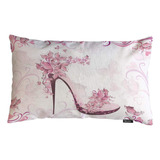 Swono Funda De Almohada De Tacon Alto Rosa Con Hermoso Tacon