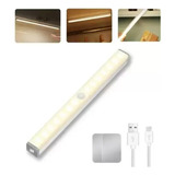 Luminaria Barra Led 50cm Com Sensor D Presenca Recarregavel