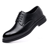 Zapatos De Cuero De Negocios Con Suela Suave For Hombre