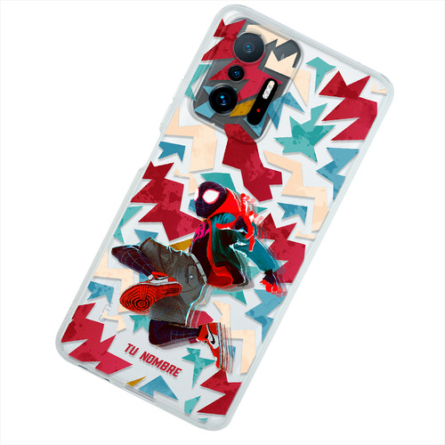 Funda Para Xiaomi Spiderman Miles Personalizada Tu Nombre