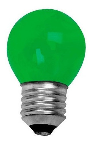 Kit 5 Lâmpadas Incandescente Decorativa 15w 127v Verde