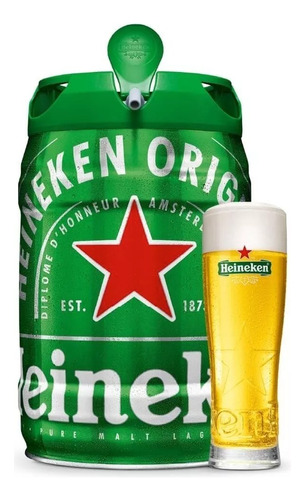 Barril De Chopp Premium 5 Litros Cerveja - Heineken 