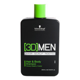 Schwarzkopf 3d Men Shampoo Para Cuerpo Y Cabello X 250ml