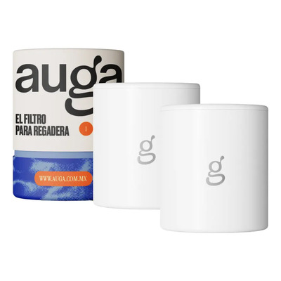 Auga Filtro Purificador De Agua Dura Para Regadera Cartuchos 2 Pack | Meses sin interés