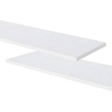 Kit 02 Prateleiras 25mm Nicho Mdf 60x25cm Branco 60cm X 25cm