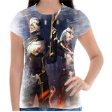 Camiseta Personalizada Feminina Arcade Jogos Acao Ff 01