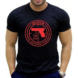 Camiseta Pistola Glock Camisa Tiro Esportivo Atirador