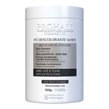 Pó Descolorante Branco White 9 Tons Prohall 500g Dust Free