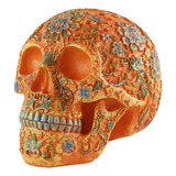 Adorno De Resina De Flor De Ciruelo De Calavera Halloween