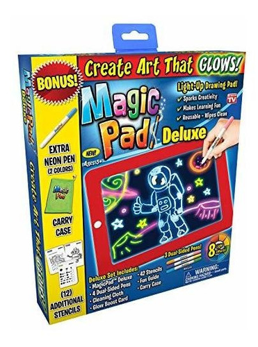 Tableta Magica De Dibujo Ontel Con Luz Led Magic Pad Deluxe 