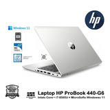 Hp Probook 440-g6  Core I7-8565u 16gb 256gb + 1tb 14hd Win11