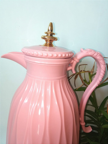 Garrafa Térmica Café Chá 1l Luxo Ruby Retro Dia Das Mães!!! Cor Rosa