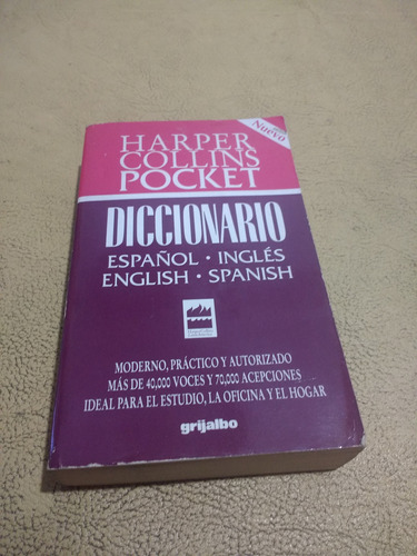 Diccionario Español Inglés Harper Collins Pocket 1992