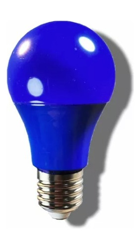 Kit 10 Lâmpada Bulbo Led Azul A60 7w Decorativa Bivolt