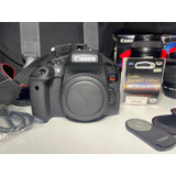 Kit Câmera Canon Eos Rebel T6i + 18-55mm + 55-250mm + Itens