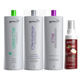 Kit 2 Escova Progressiva Paiolla C'tim + Shampoo Antiresiduo