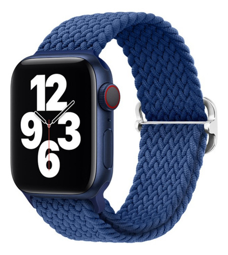 Correa Trenzada Compatible Iwatch Apple Watch 42/44/45mm Azu