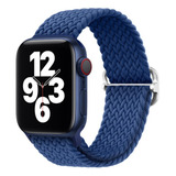 Correa Trenzada Compatible Iwatch Apple Watch 42/44/45mm Azu