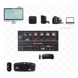 Kvm 4 Puertos Hdmi Usb Comparta Un Monitor Tecl Mouse C 4 Pc