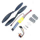 Kit Motor A2212 Kv1000 Drone Brushless Esc30a + Helice 1045