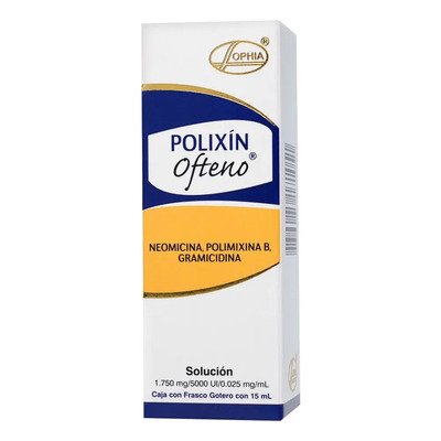 Polixin Ofteno, 1 Frasco Gotero 15 Ml