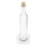 Botella Vidrio Licores Aceite Con Corcho 250 Cc Pack X12 