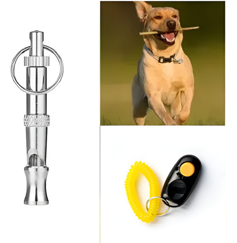 Silbato + Clicker Adiestramiento Canino