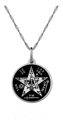 Pentagrama Metal Pingente 3 Cm  Tetragrammaton,esoterismo. 