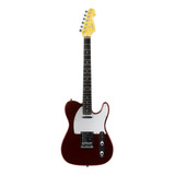 Guitarra Elétrica Phx Vega Tl-1 De  Amieiro Vermelha Verniz Brilhante Com Diapasão De Pau-rosa