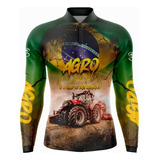 Camisa Camiseta Agro Fazenda Proteção Solar Uv50 Gll70
