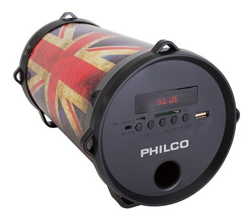 Parlante Bazooka Led Bluetooth Philco Px-75uk Color Negro