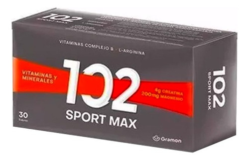 102 Sport Max Vitaminas Minerales Creatina Magnesio 30 Sob