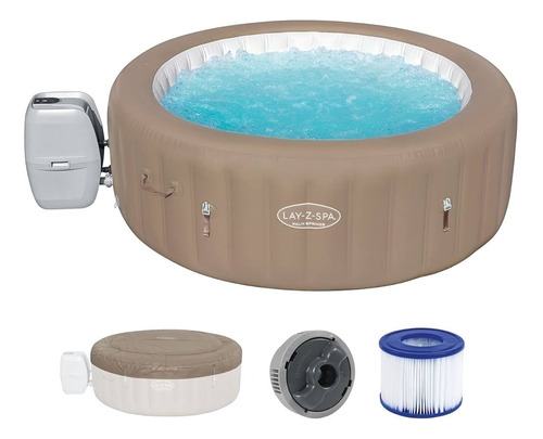 Jacuzzi Con Hidromasaje Inflable Lay-z-spa Palm C/ Cobertor