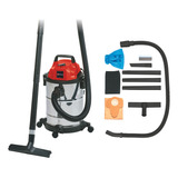 Aspiradora De Tacho Einhell Tc-vc 1820 S 18l  Acero Inoxidable, Roja Y Negra 220v-240v 50hz/60hz