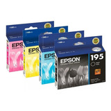 Cartucho Epson T195 Negro + Colores Xp-101 Xp-201 Xp-211 Cuo