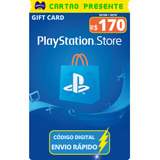 Gift Card Playstation Cartao Psn Br R$ 170 Reais