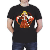 Playera Algodon Rengoku Demon Slayer Pilar Fuego