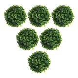 Exceart 6 Bolas De Topiary Artificiales De Boj Para Plantas.