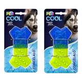 Juguete P/perro Hueso Cool Refrescante Congelable Fancy 2pz
