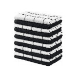 Toallas De Cocina Utopia Towels, Suaves, Color Negro, Paquet