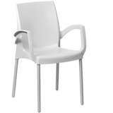 Cadeira Poltrona Casa Varanda Churrasco Color Pés Alumínio